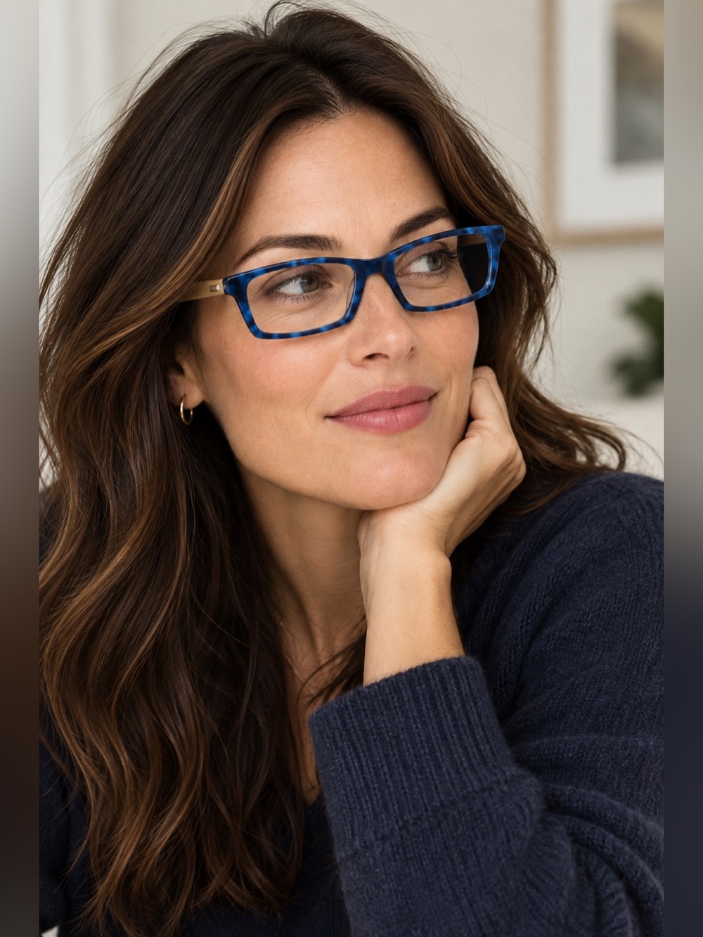 EyeBobs Number Cruncher Reading Glasses, Blue Tortoiseshell +1.25